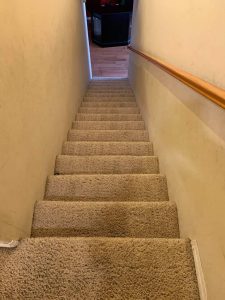 Cleaning stairs