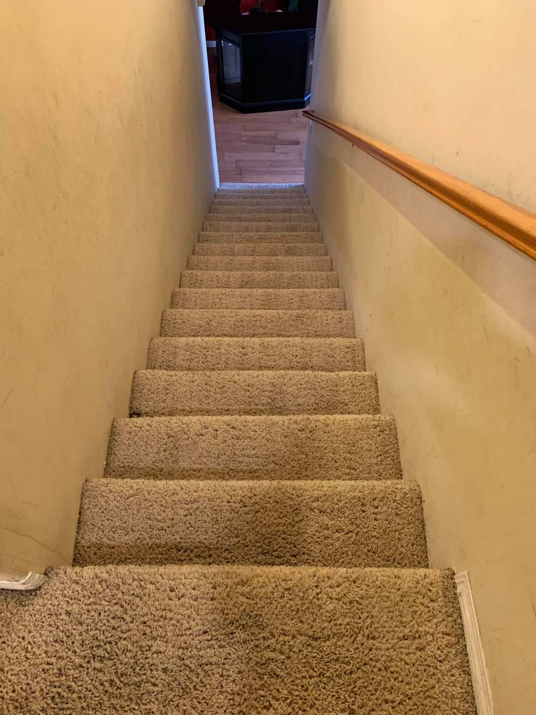Cleaning stairs